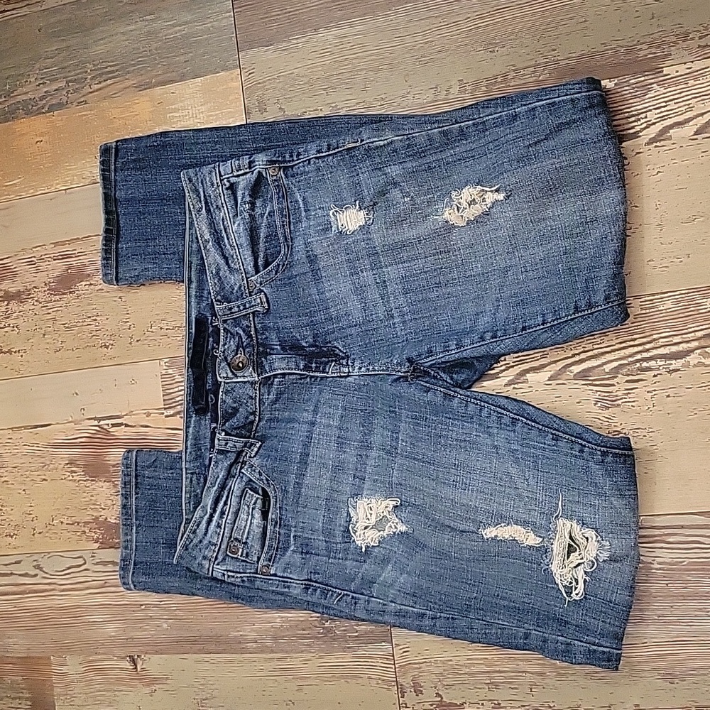 Refuge Skinny Denim Blue Jeans Distressed‎ Womens 9R